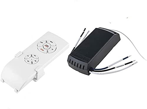 Ceiling Fan Remote Control Kit with Light and Timing, Wireless Remote Control and Receiver Kits for Ceiling Fan Lamp