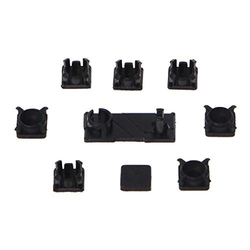 Rubber Feet Plastic Button Screw Cap Cover Set Replacement for Sony Playstation PS3 Slim 2000 3000 Controller - Reinly