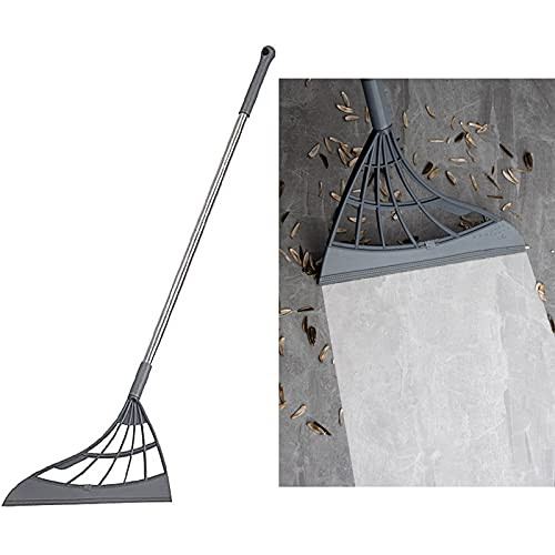 YEXINTMF Multifunction Magic Broom, 2-in-1 Wiping Sweeper, Foldable Sweeping Household Silicone Mop Wiper, Adjustable Professional Squeegee, Easily Remove Dirt and Hair for Tile Shower Floor
