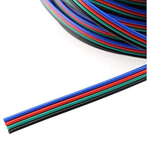 Davitu Electrical Equipments Supplies - 2pin 3pin 4pin 5pin LED Connector Cable Extension Wire 1M 5M 10M For SMD3528/5050 LED Strip Light - -Color: 1m 2pin cable-