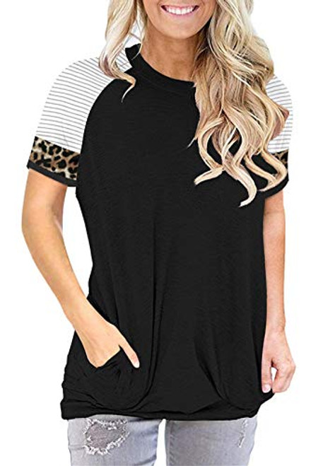 onlypuff Comfy Cute Tee Shirt Womens Black Striped Tunic Top Casual Loose Fit Blouse XXL onlypuff Comfy Cute Tee Shirt Womens Black Striped Tunic Top Casual Loose Fit Blouse XXL