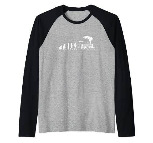 Train Driver Steam Engine Locomotive Operator Evolution Raglan Baseball Tee Train Driver Steam Engine Locomotive Operator Evolution Raglan Baseball Tee