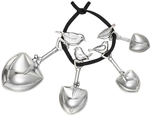 Ganz Studio 101 4-Piece Measuring Spoon, Birds