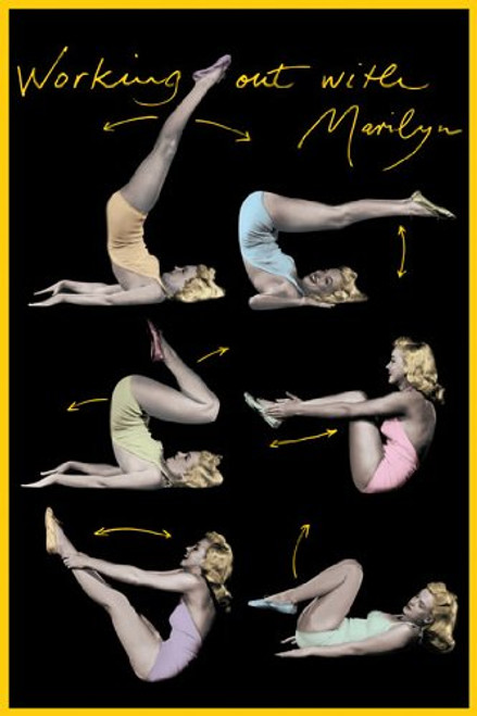 Marilyn Monroe Working Out Iconic PAPER POSTER measures 36 x 24 inches -91.5 x 61cm Marilyn Monroe Working Out Iconic PAPER POSTER measures 36 x 24 inches -91.5 x 61cm