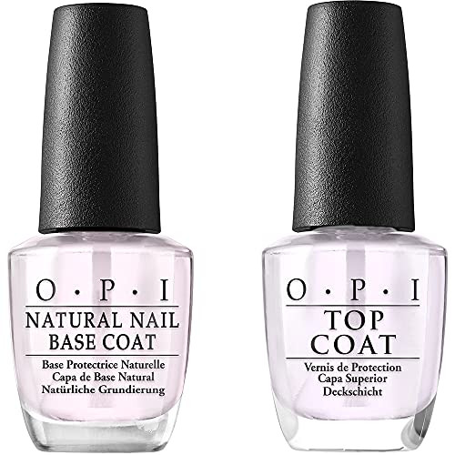 OPI Nail Lacquer Nail Polish Base Coat and Nail Polish Top Coat, 0.5 fl. oz. OPI Nail Lacquer Nail Polish Base Coat and Nail Polish Top Coat, 0.5 fl. oz.