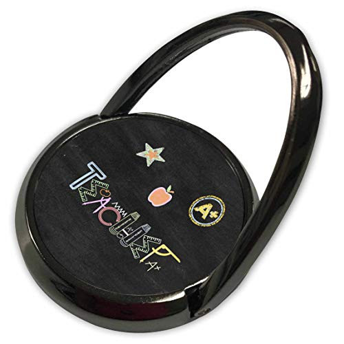 3dRose Image of Teacher Spelled, School Supplies, Blackboard Style. - Phone Rings -phr-334038-1- 3dRose Image of Teacher Spelled, School Supplies, Blackboard Style. - Phone Rings -phr-334038-1-