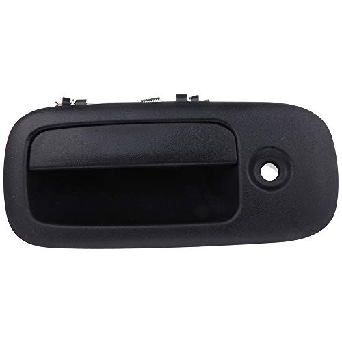 LUJUNTEC Exterior Door Handle Front Driver Side Replacement for 2003-2013 for Chevrolet Express for GMC Savana Black