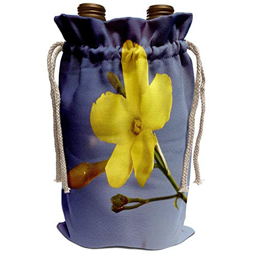 3dRose Taiche - Photography - Yellow Jasmine - Yellow Jessamine - carolina jasmine, evening trumpetflower, flower, flowers, gelsemium sempervirens - Wine Bag -wbg-46879-1- 3dRose Taiche - Photography - Yellow Jasmine - Yellow Jessamine - carolina jasmine, evening trumpetflower, flower, flowers, gelsemium sempervirens - Wine Bag -wbg-46879-1-