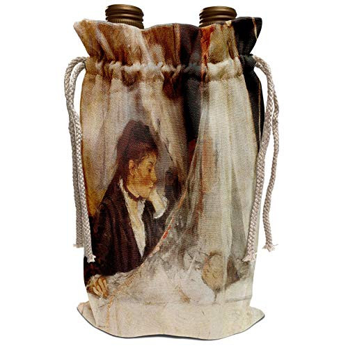 3dRose BLN Impressionist Fine Art Collection - The Cradle by Berthe Morisot - Wine Bag -wbg-127345-1-