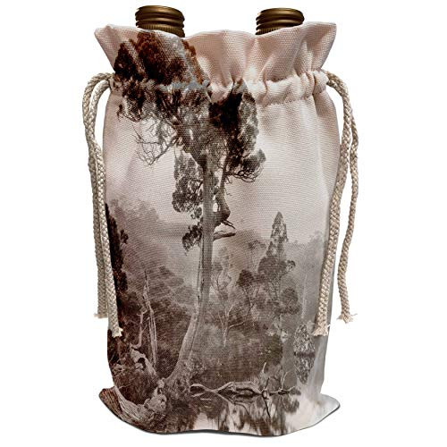 3dRose Danita Delimont - Trees - Australia, Tasmania, Cradle Mountain National Park Wombat Pool - Wine Bag -wbg-226211-1- 3dRose Danita Delimont - Trees - Australia, Tasmania, Cradle Mountain National Park Wombat Pool - Wine Bag -wbg-226211-1-