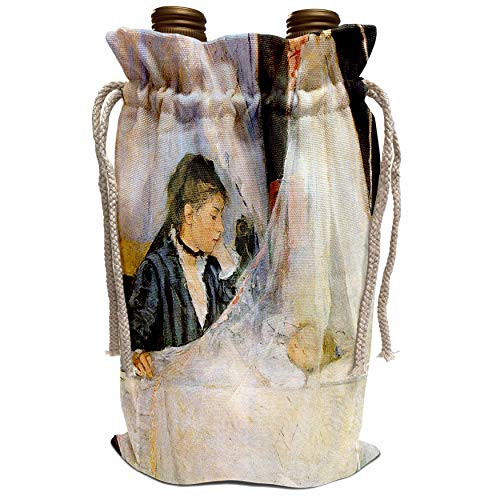 3dRose Florene Impressionism Art - The Cradle Painting - Berthe Morisot - Wine Bag -wbg-49377-1-