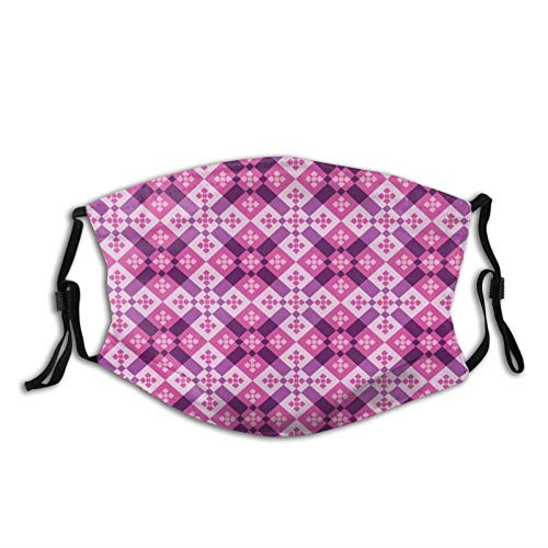 personality mask Windproof Breathable Mouth Cover,Geometric Tiles Square And Rectangles Floorboard Style Modern Art,Adjustable Face Masks Sport Reusable Miracle mask