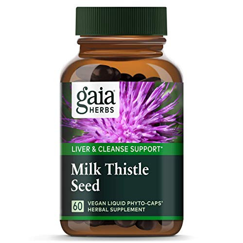 Gaia Herbs Milk Thistle Seed Liquid Phyto-Capsules, 60 Count