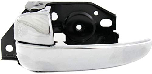 Evan-Fischer Interior Door Handle compatible with SONATA 02-05 Front OR Rear LH Inside All Chrome