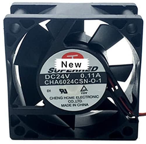 Davitu Remote Controls - For Emacro For SUPEREED CHA6024CSN-O-1 DC 12V 0.11A 2-wire 60x60x25mm Server Cooling Fan
