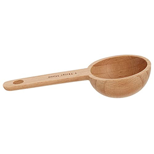 DOITOOL Wooden Measuring Spoons, Coffee Bean Spoon Tablespoon Measure Scoop Powder Spoon, Wooden Tea Scoop