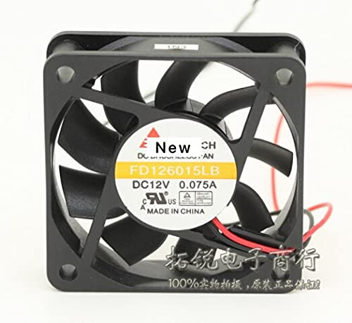 Davitu Remote Controls - For Emacro For Y.S.TECH FD126015LB DC 12V 0.14A 3-Wire 60x60x15mm Server Cooling Fan