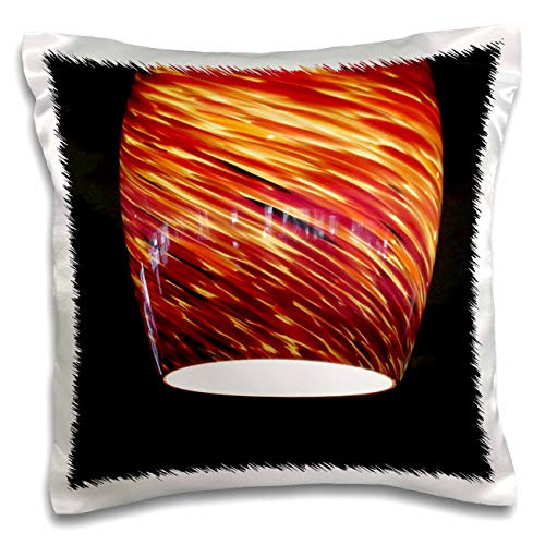 3dRose Jos Fauxtographee- Light - An orange and yellow striped light in a restaurant - 16x16 inch Pillow Case -pc-321932-1- 3dRose Jos Fauxtographee- Light - An orange and yellow striped light in a restaurant - 16x16 inch Pillow Case -pc-321932-1-
