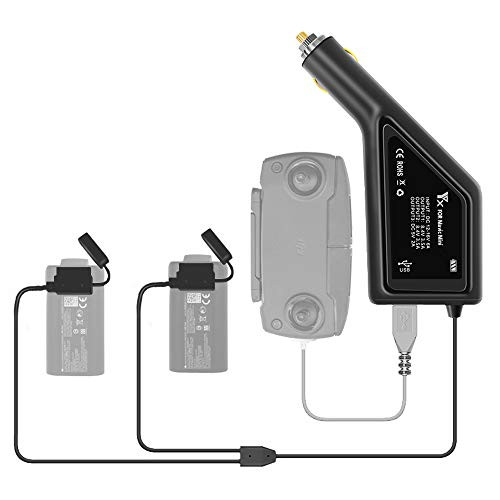 Anbee 3-in-1 Battery Car Charger Adapter for DJI Mavic Mini Drone Battery  and  Remote Controller