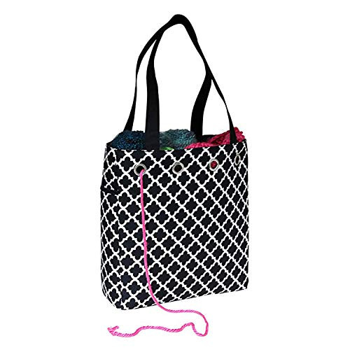 Everything Mary Yarn Carry Organizer Project Caddy Organizer Storage Tote - Collapsible Case for Knitting, Yarn, Crotchet - Yarn & Notions Organization - Tangle Free Yarn Caddy Organizer 