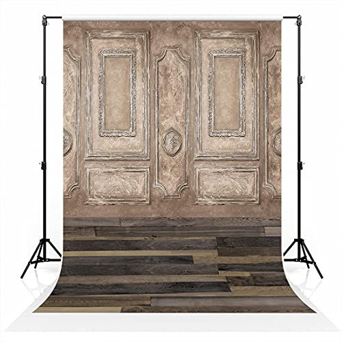 Kate 5x7ft Dark Wooden Pannel Photo Backdrop Empty Room Floor Classic Interior Background Photo Studio Props for Photographers