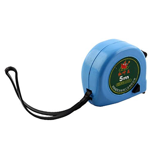 New Lon0167 Plastic Retractable Featured Measure Tape Ruler reliable efficacy Metric Measuring Tool Blue 5 Meters Length-id:557 1f 03 d50-