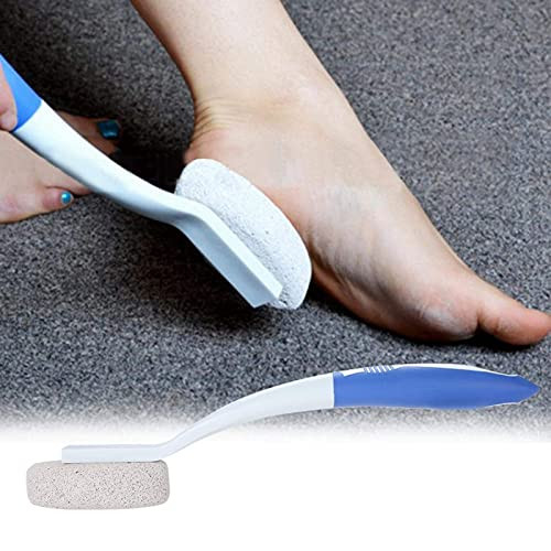 Pumice Brush Foot Brush, Bath Body Brush, Long Handle Remove Dead Skin Cutin Foot File Scrubber with Scrubbing Pumice Stone for Foot Pumice Brush Foot Brush, Bath Body Brush, Long Handle Remove Dead Skin Cutin Foot File Scrubber with Scrubbing Pumice Stone for Foot