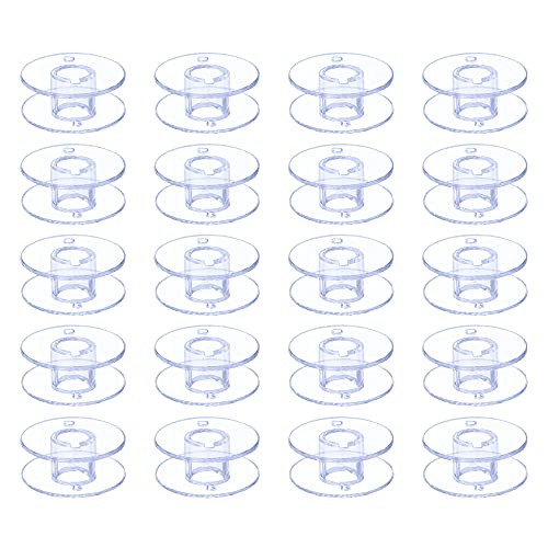 Hekisn Sewing Machine and Embroidery Bobbins, SA156 Bobbins for Brother, Class 15 Transparent Sewing Bobbins -30 Pack- Hekisn Sewing Machine and Embroidery Bobbins, SA156 Bobbins for Brother, Class 15 Transparent Sewing Bobbins -30 Pack-