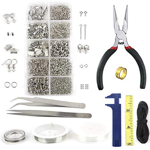 Jewelry Making Supplies Kit - Jewelry Repair Tool with Accessories Jewelry Pliers Jewelry Findings and Beading Wires for Adults and Beginners