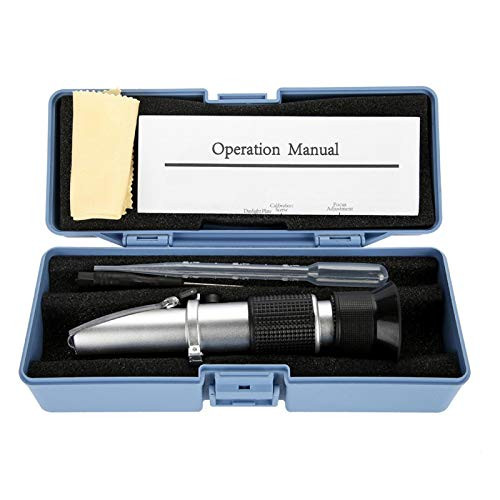 Bamjour Seawater Salinity Meter Aquarium Optics Refractometer Temperature ATC Digital 0-10 percent with Rubber Handle Bamjour Seawater Salinity Meter Aquarium Optics Refractometer Temperature ATC Digital 0-10 percent with Rubber Handle