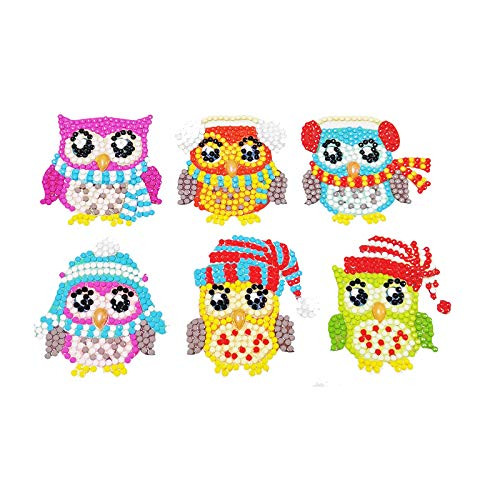 benote Diamond Painting Kits for Kids, 5D DIY Diamond Stickers Paint Christmas Owl Sticker Mosaic for Children by Number Diamond Art Craft benote Diamond Painting Kits for Kids, 5D DIY Diamond Stickers Paint Christmas Owl Sticker Mosaic for Children by Number Diamond Art Craft