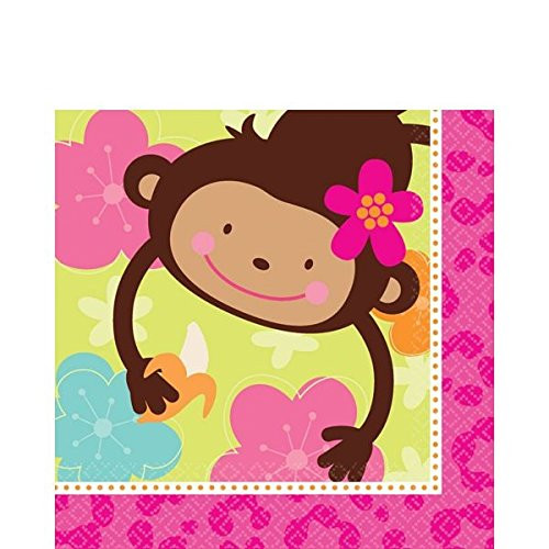 Luncheon Napkins | Monkey Love Collection | Party Accessory