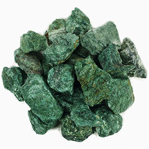 Hypnotic Gems Materials: 1/2 lb Bulk Rough Fuchsite Stones from Brazil - Raw Natural Crystals for Cabbing, Cutting, Lapidary, Tumbling, Polishing, Wire Wrapping, Wicca and Reiki Crystal Healing