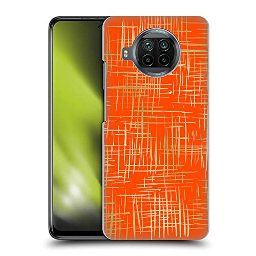 Head Case Designs Officially Licensed Caitlin Workman Cross Hatch Orange Patterns Hard Back Case Compatible with Xiaomi Mi 10T Lite 5G