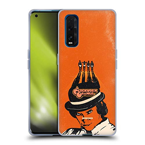 Head Case Designs Officially Licensed A Clockwork Orange Alex Delarge Key Art Soft Gel Case Compatible with Oppo Find X2 5G
