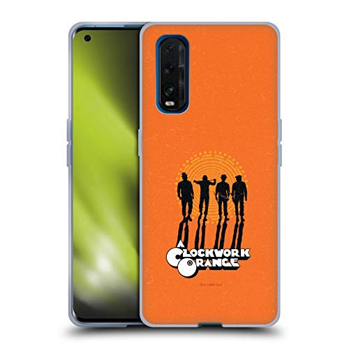 Head Case Designs Officially Licensed A Clockwork Orange Bratchny Key Art Soft Gel Case Compatible with Oppo Find X2 5G