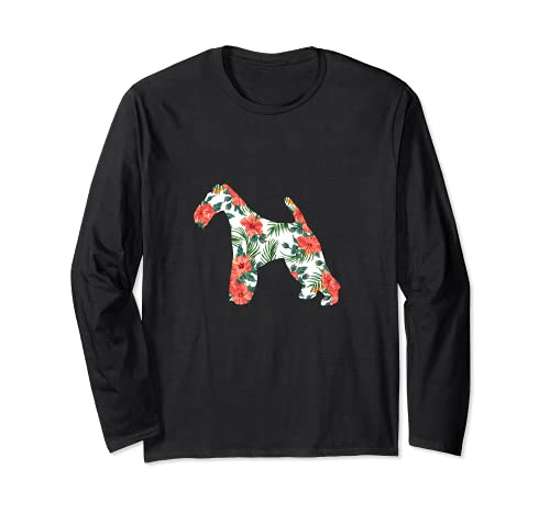 Wire Fox Terrier Aloha Hawaiian Dog Long Sleeve T-Shirt
