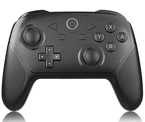 Wireless Switch Controller for Switch/Switch Lite,Y Team Enhanced Switch Pro Remote Controller Gamepad with Amibo NFC Function,Turbo Dual Vibration, Screenshot ,6 Axis Motion Control -Black-