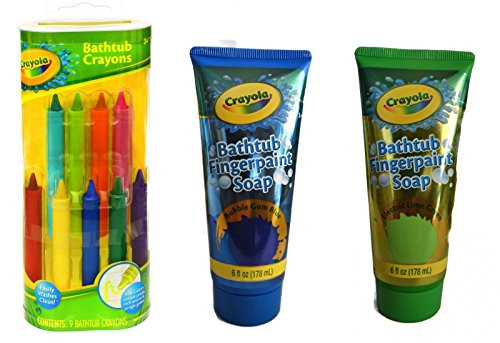Crayola Bathtub Crayons 9 ct + Crayola Bathtub Fingerpaint Soap 2 ct Crayola Bathtub Crayons 9 ct + Crayola Bathtub Fingerpaint Soap 2 ct