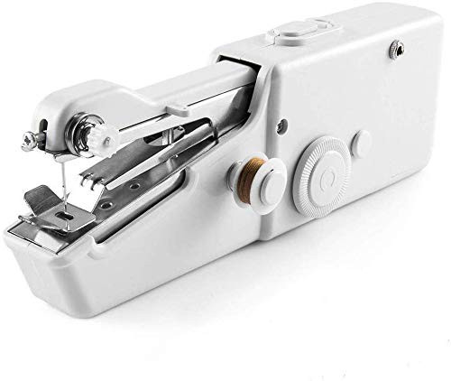 Handheld Sewing Machine - Portable Mini Sewing Machine, for Kids Beginners, Home, Travel or Craft Sewing, Cordless Small Handy, Stitch Machine, Easy Quick Repairs, Fabric Leather Denim Canvas Handheld Sewing Machine - Portable Mini Sewing Machine, for Kids Beginners, Home, Travel or Craft Sewing, Cordless Small Handy, Stitch Machine, Easy Quick Repairs, Fabric Leather Denim Canvas