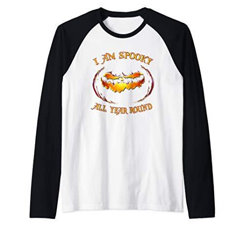 I Am Spooky All Year Round - Halloween Raglan Baseball Tee