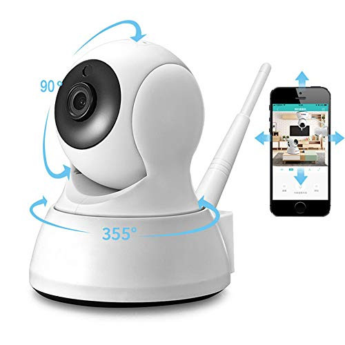 Security Camera WiFi IP Camera - BESDER HD Home Wireless Baby/Pet Camera with Cloud Storage Two-Way Audio Motion Detection Night Vision Remote Monitoring,White -White-