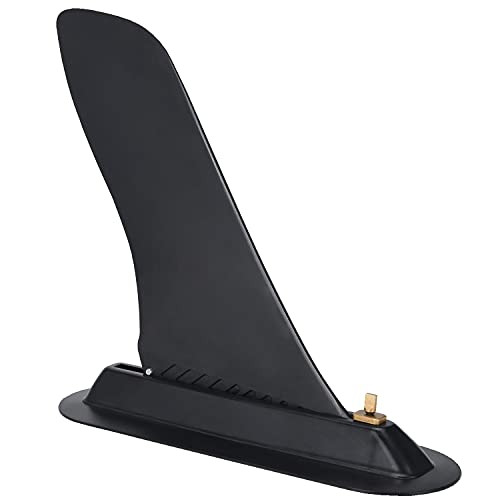 TOBWOLF Surfing Watershed Fin, Detachable PVC Center Fin with Base, Stand Up Paddle Board Surfboard Tail Rudder Set for Long Board, Surfboard, Paddleboard