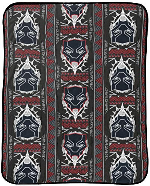 Jay Franco Marvel Black Panther Wakanda Throw Blanket - Measures 46 x 60 inches, Kids Bedding - Fade Resistant Super Soft (Official Marvel Product) Jay Franco Marvel Black Panther Wakanda Throw Blanket - Measures 46 x 60 inches, Kids Bedding - Fade Resistant Super Soft (Official Marvel Product)