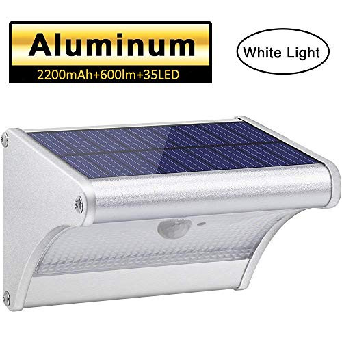 CAIYUE Solar Lights Outdoor Motion Sensor, Wireless Easy to Install 38 LED Solar Light, Waterproof Solar Security Lights for Outdoor Wall, Yard, Garage, Deck, Garden, Patio (White Light, 6000K)