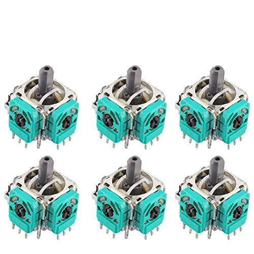 3D Joystick Axis Analog Sensor, Analog Joystick Wireless Controller Rocker Module Replacement for Xbox One Game Console Controller -6 Pack-