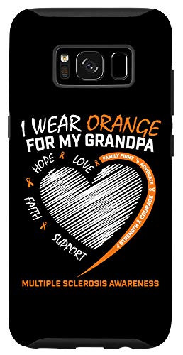 Galaxy S8 Wear Orange Grandpa Multiple Sclerosis Apparel MS Awareness Case