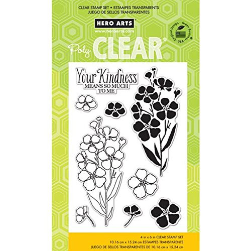 Hero Arts Night and Day Flowers Clear Stamp Set