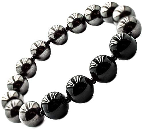 Bracelet Stretch with Natural Shungites and Gemstones Round Beads 10mm -Tourmaline- Bracelet Stretch with Natural Shungites and Gemstones Round Beads 10mm -Tourmaline-