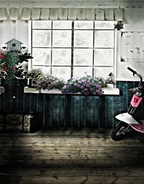 Wooden Floor Vintage House Flowers Photography Backdrops Photo Props Studio Background 5x7ft Wooden Floor Vintage House Flowers Photography Backdrops Photo Props Studio Background 5x7ft